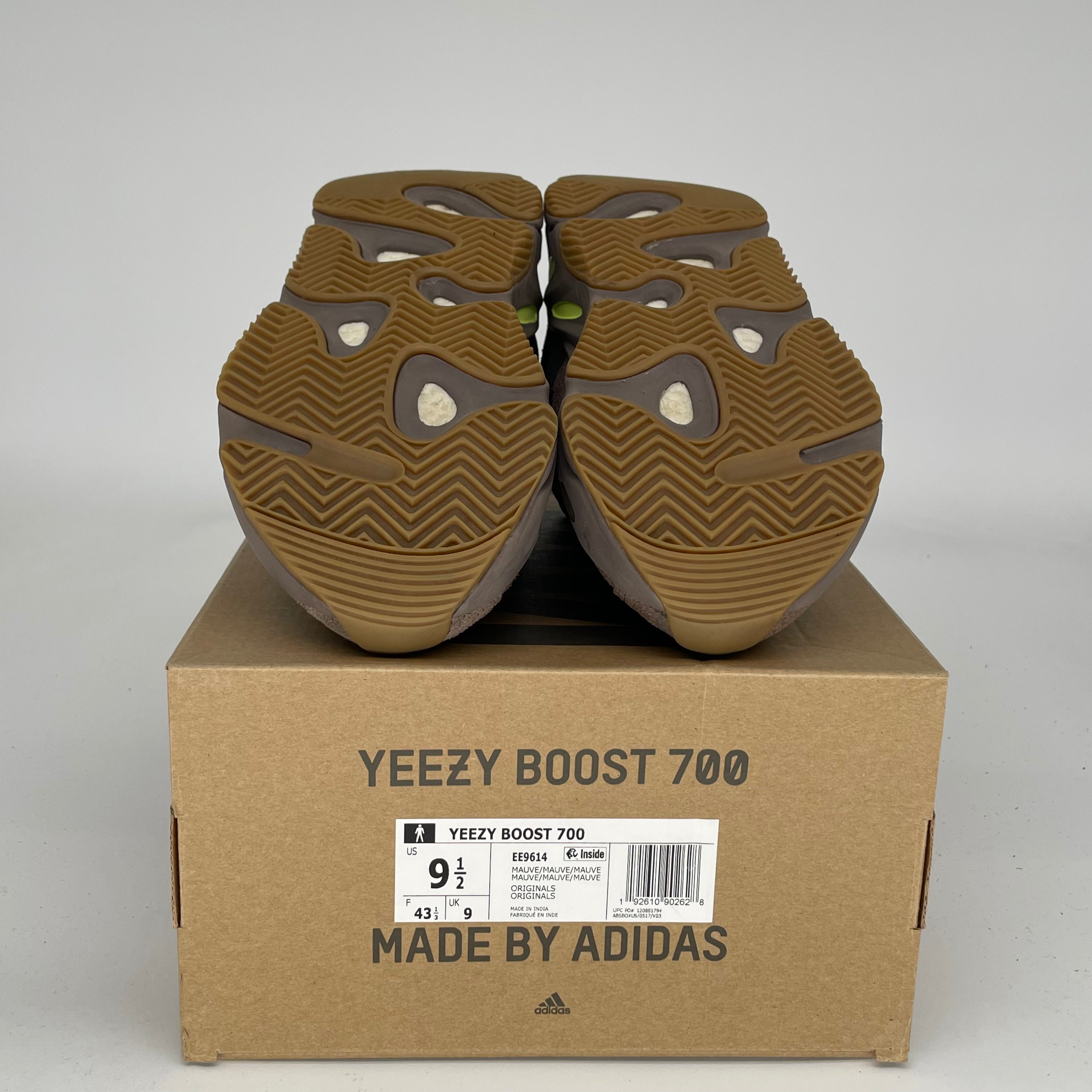 Adidas Yeezy 700 Mauve Sneakers - Men's Size 9.5 (EE9614) | Boost Cushioning & Retro Style for Running, Walking & Streetwear Fashion
