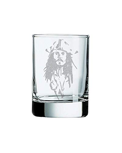 Pirates of the Caribbean Jack Sparrow Shot Glass & Votive Holder - Collectible Movie Merchandise for Home Bar Decor and Themed Parties