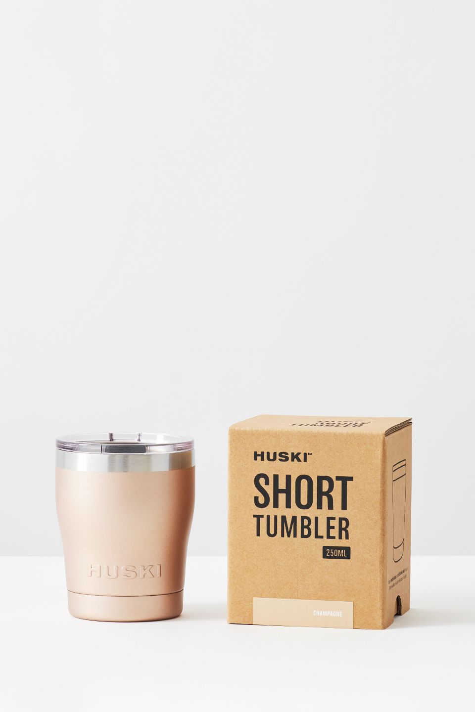 Champagne Short Tumbler 2.0 - 12oz Insulated Stainless Steel Cup with Lid & Straw - Perfect for Cocktails, Iced Coffee & Outdoor Parties