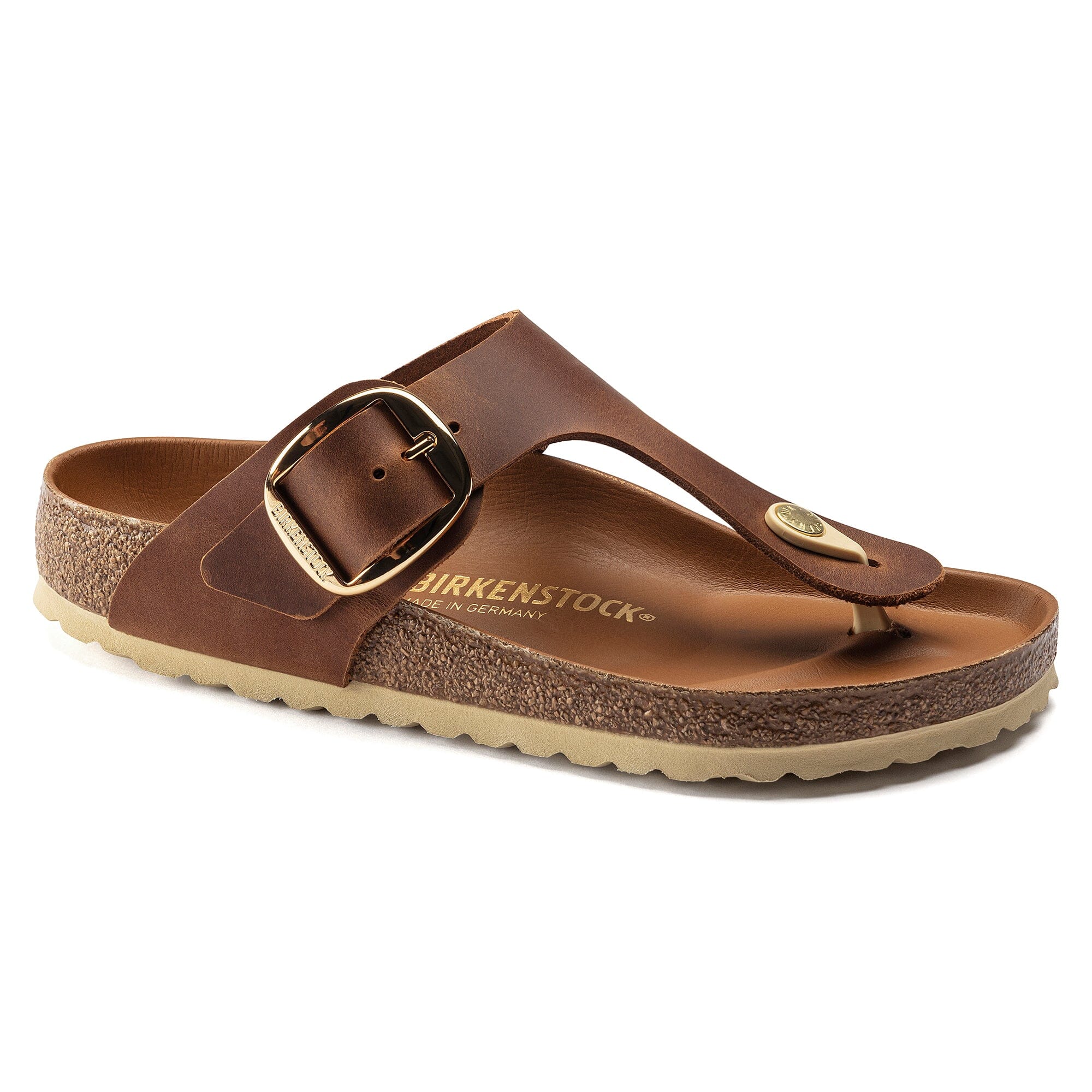BIRKENSTOCK GIZEH Big Buckle Sandals for Women - Soft Nubuck Leather Comfort Footbed - Perfect for Summer, Beach & Casual Wear