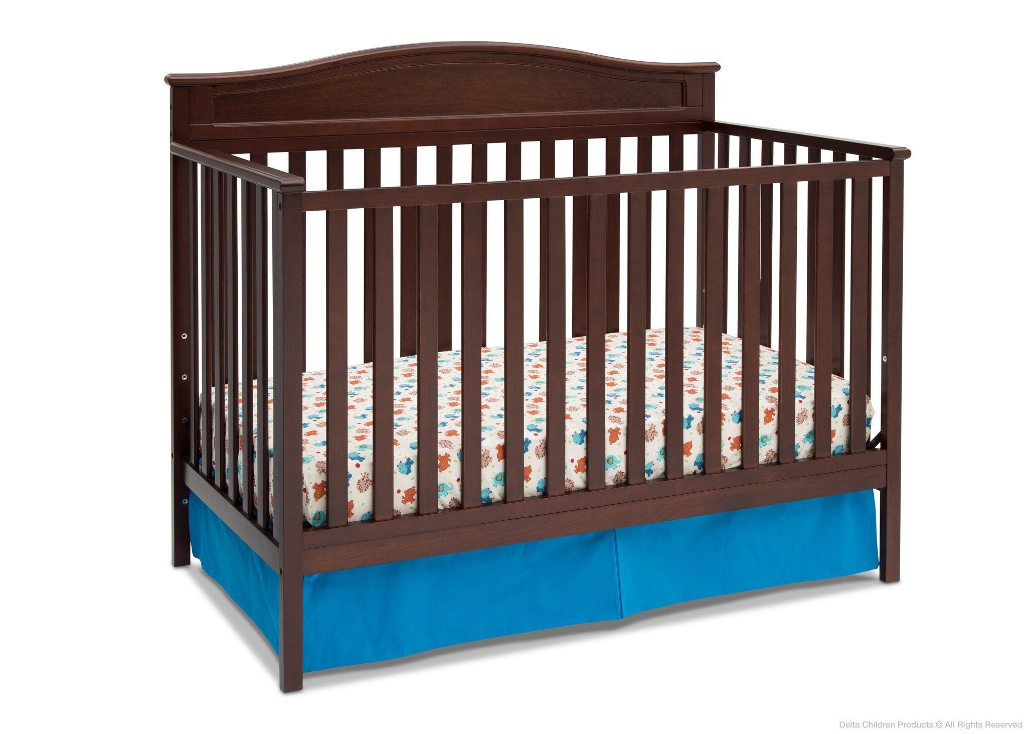 Larkin 4-in-1 Convertible Baby Crib - Toddler Bed, Daybed & Full-Size Bed - Safe & Stylish Nursery Furniture for Newborns to Teens - Perfect for Bedrooms, Daycare & Guest Rooms