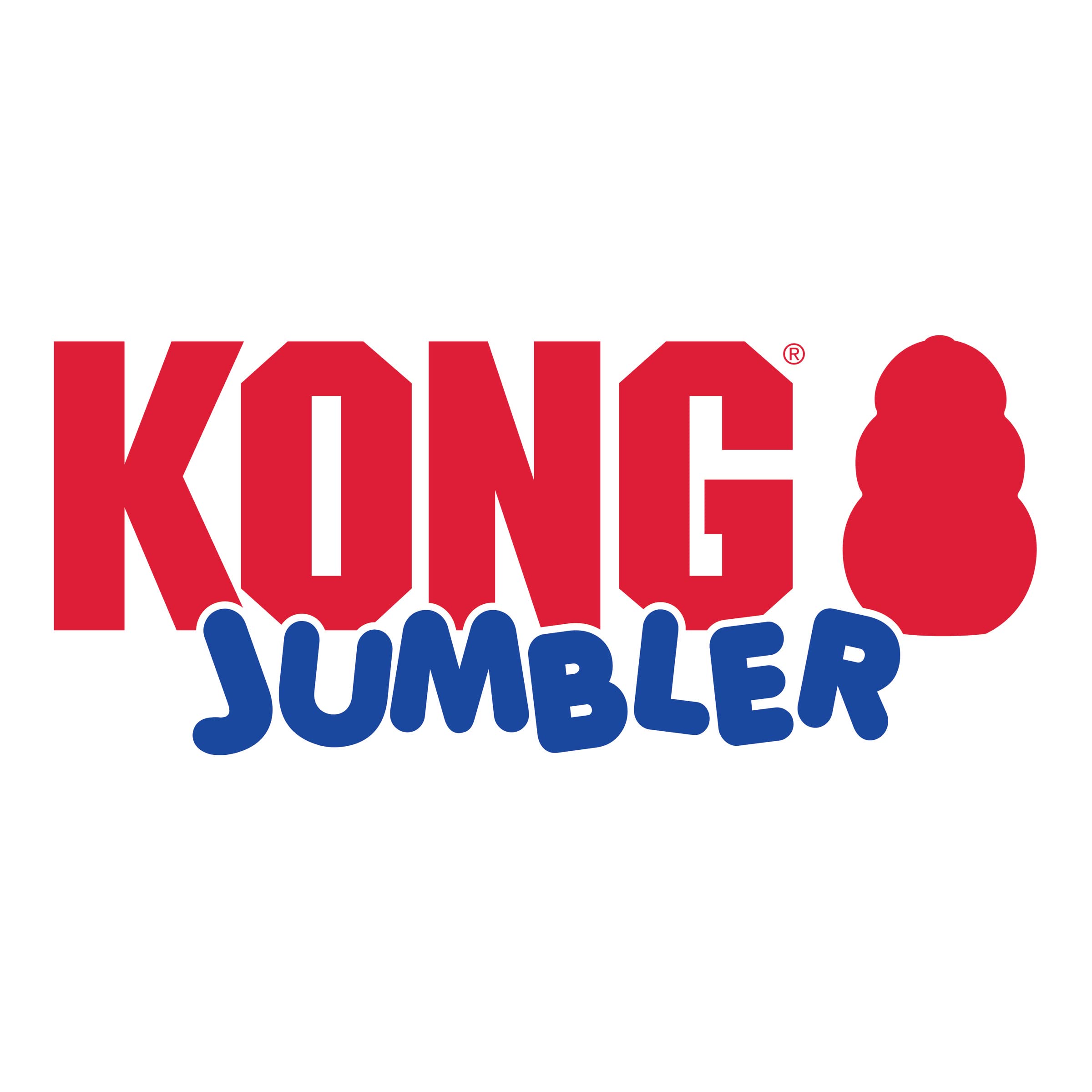 KONG Jumbler Football - Durable Interactive Dog Toy for Medium & Large Dogs - Fetch & Play with Tennis Ball - Best Dog Supplies for Playtime & Training - Perfect for Backyard, Park & Outdoor Fun