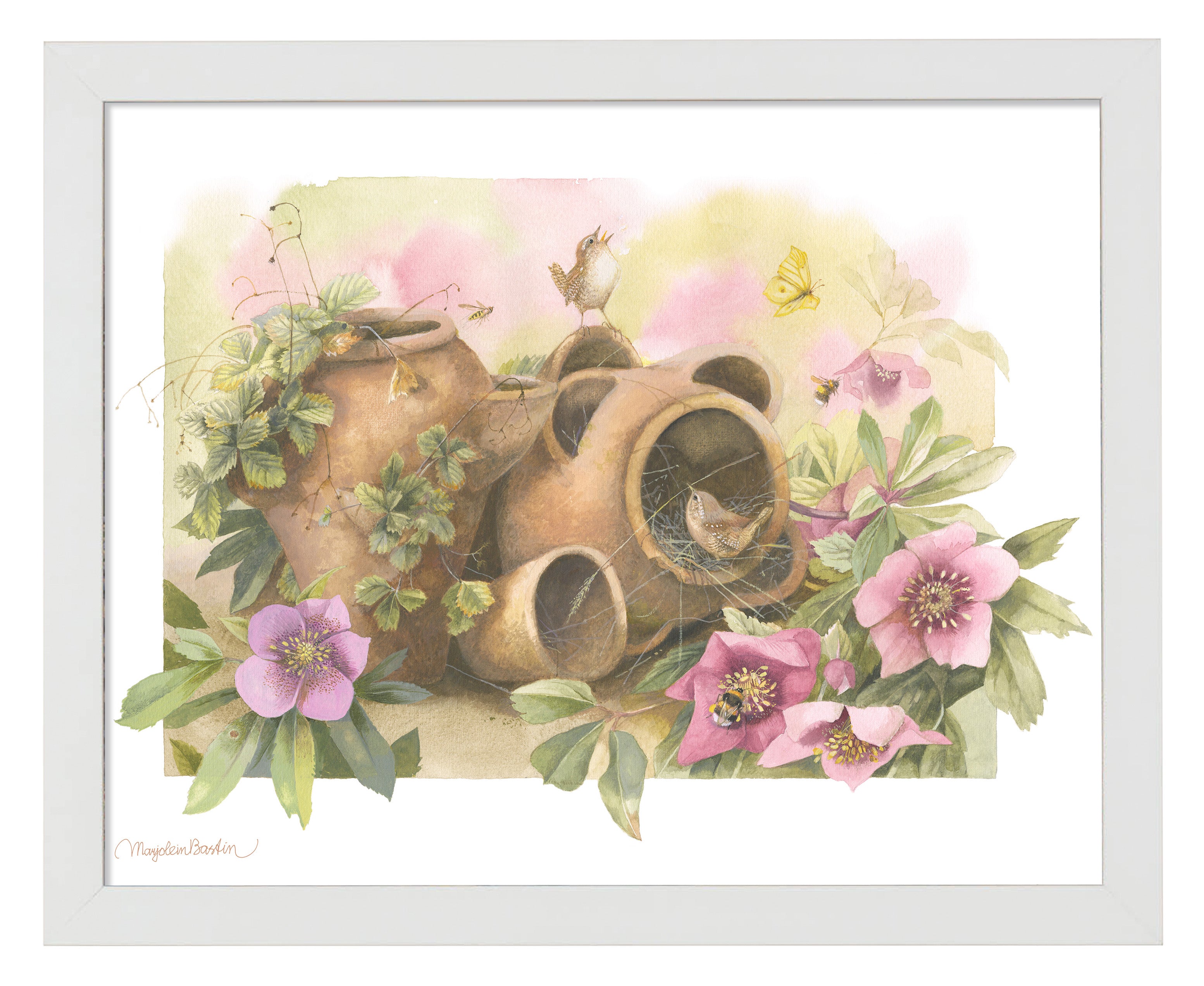Home Decor Wall Art Prints - Beautiful Handmade Nest Paintings for Living Room, Bedroom & Office Decoration
