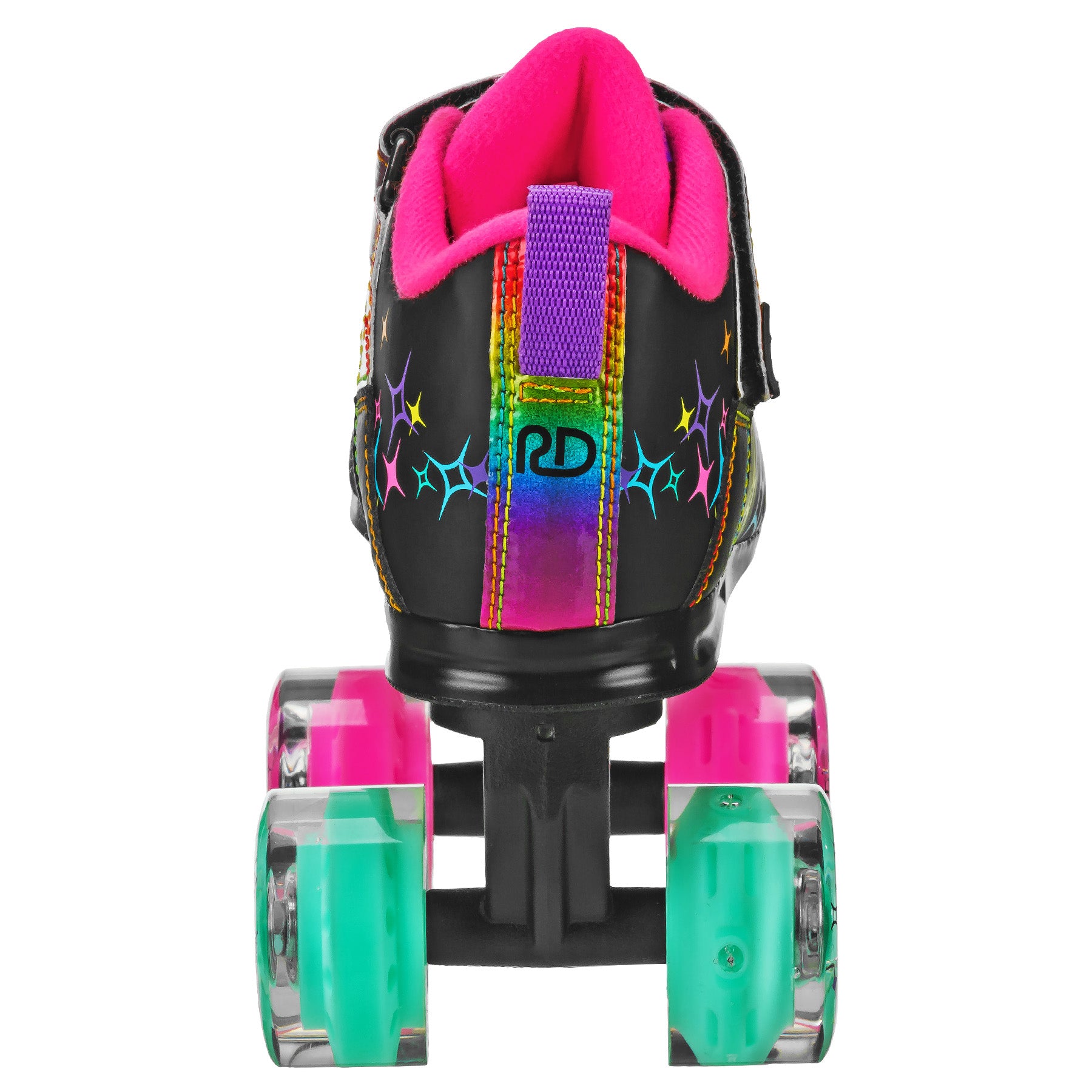 Sparkles LED Light Up Roller Skates for Girls - Glow in The Dark Wheels, Adjustable Sizes, Perfect for Birthday Gifts & Outdoor Fun