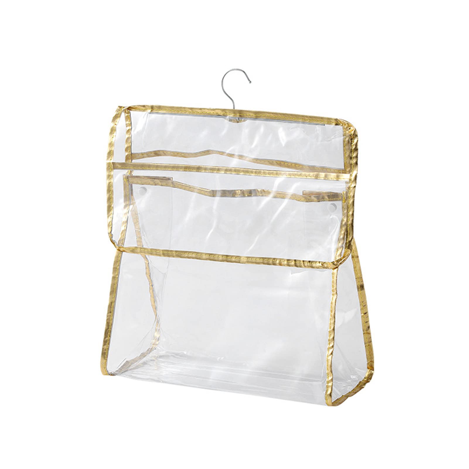 Waterproof PVC Hanging Storage Bag - Foldable Bathroom Organizer for Home & Dorm