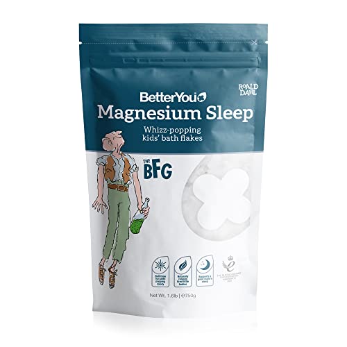 BetterYou Roald Dahl Magnesium Sleep Flakes - Natural Sleep Aid & Relaxation Supplement for Adults - Perfect for Nighttime Relaxation & Stress Relief