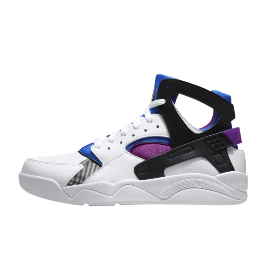 Nike Air Flight Huarache OG Sneakers - White/Bold Berry Colorway - Retro Basketball Shoes for Men & Women - Perfect for Streetwear, Gym & Casual Wear