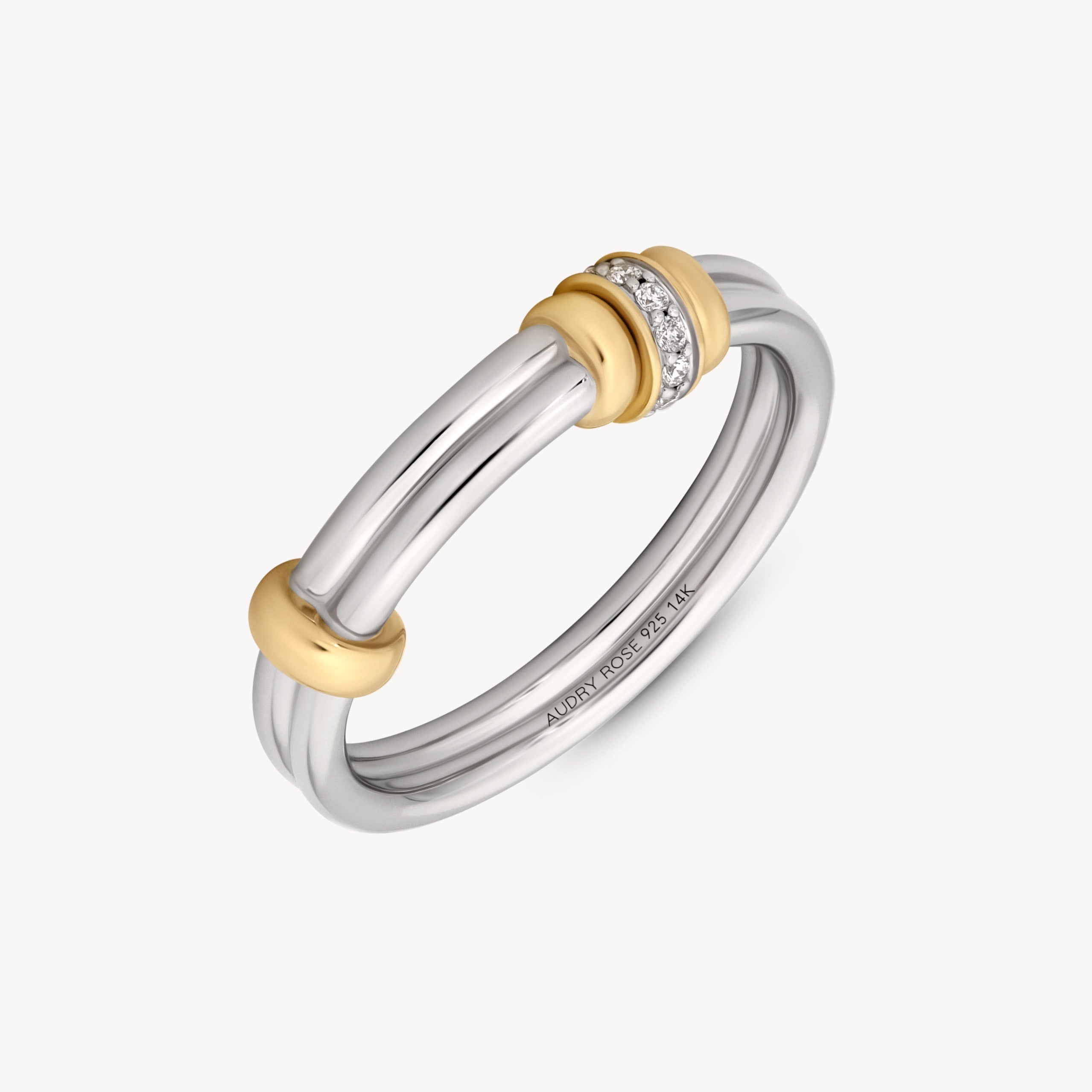 Golden Arc Ring - Elegant 14K Gold Plated Minimalist Ring for Women - Perfect for Everyday Wear, Gift Giving & Special Occasions