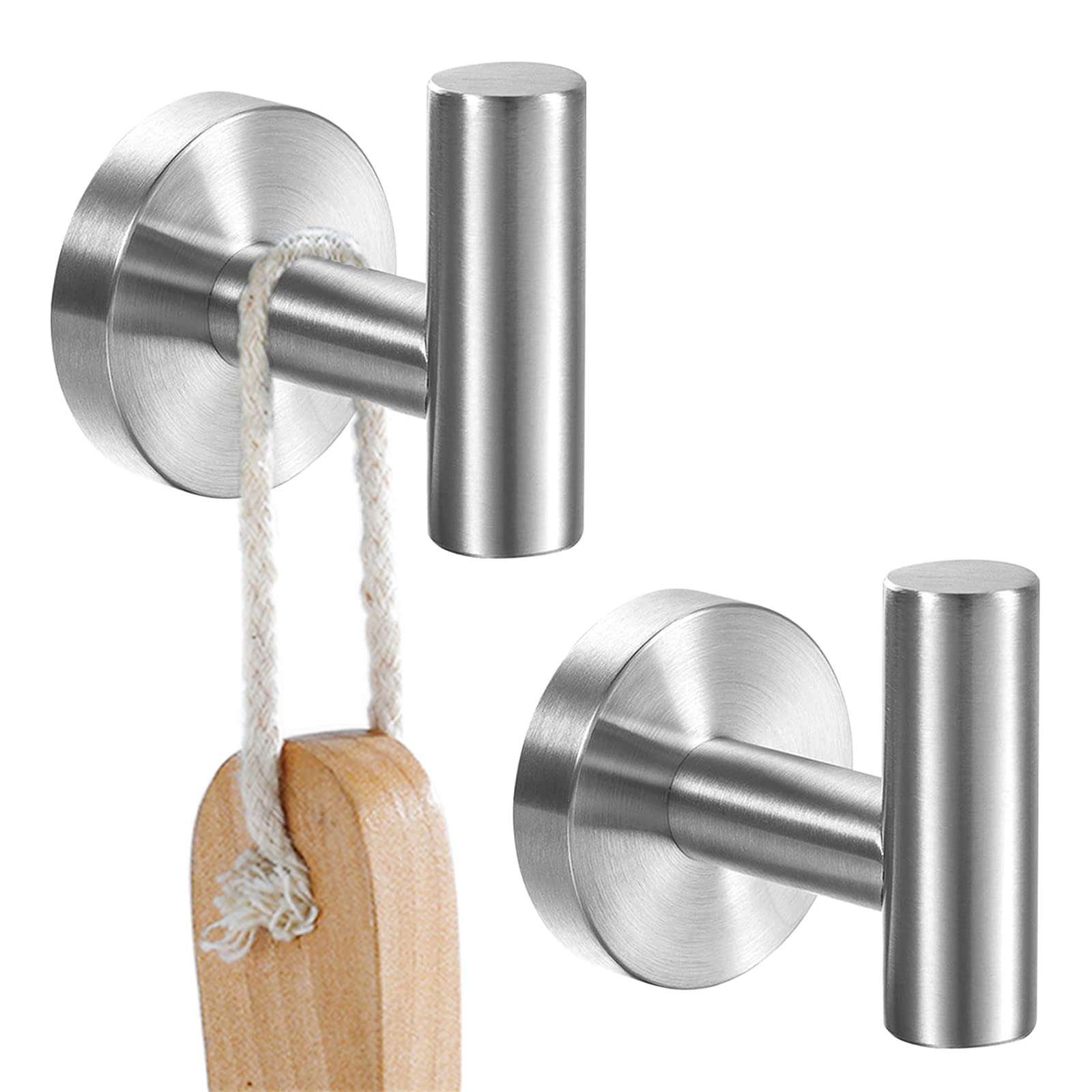 YSSILADI Silver Shower Hook - Durable Stainless Steel Hooks for Bathroom, Toilet, Kitchen & Hotel Organization | Perfect for Hanging Towels, Robes & Accessories