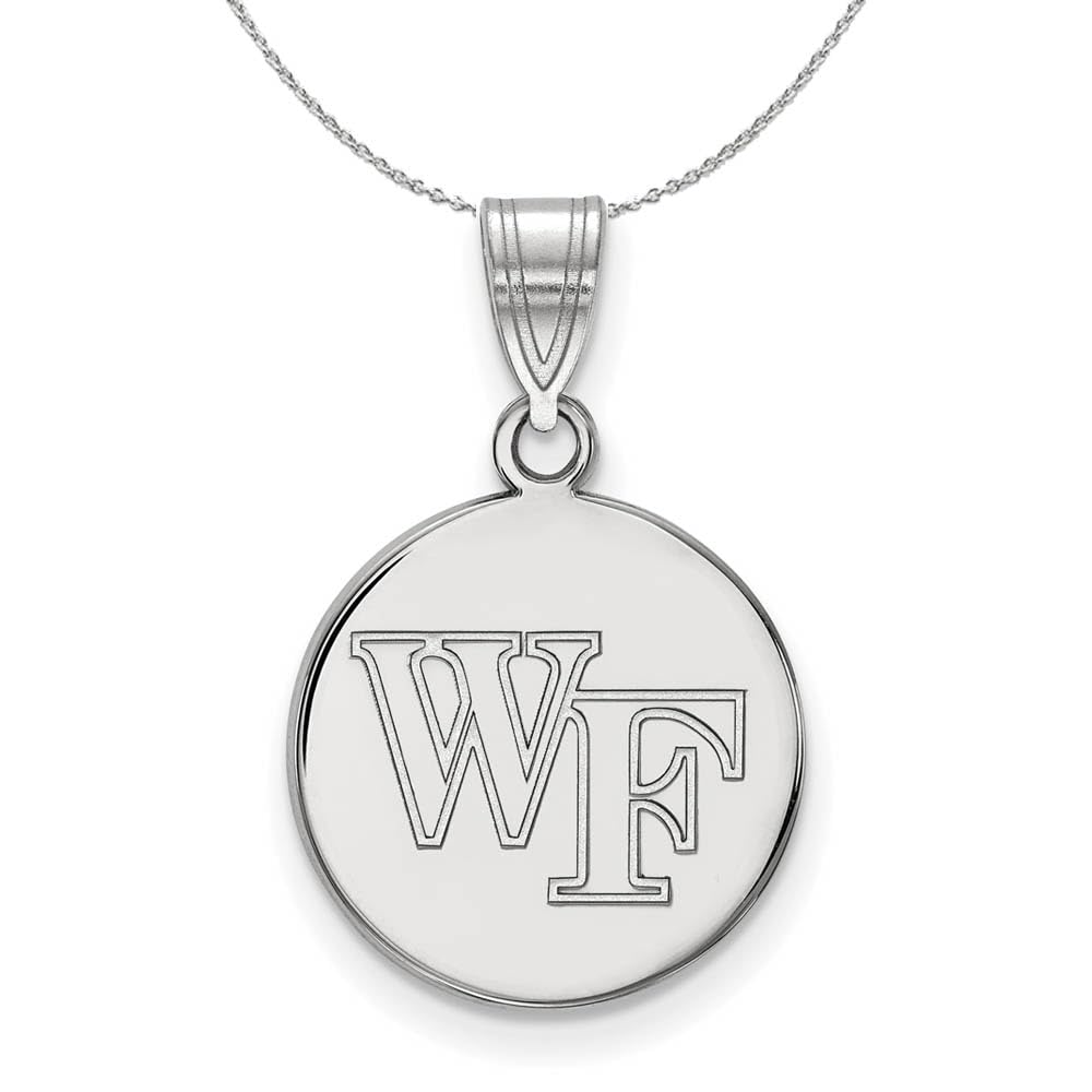 Sterling Silver Wake Forest Pendant Necklace for Women - Elegant Gift