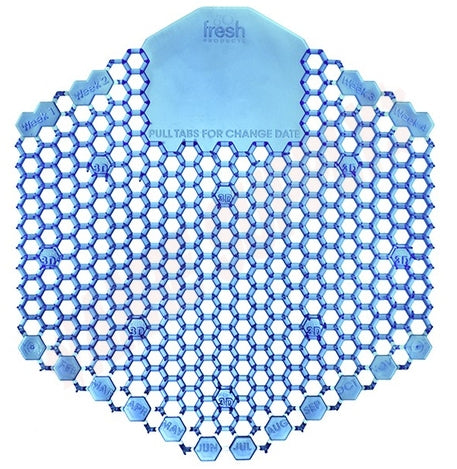 Wave Urinal Screen Cotton Blossom Scent (10-Pack) - Fresh Fragrance Urinal Deodorizer for Restrooms, Bathrooms & Public Washrooms