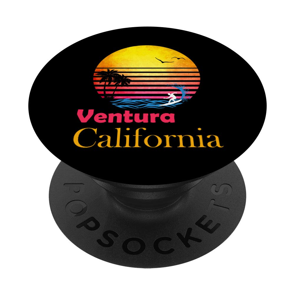 Retro Ventura California Beach Bum Surfer T-Shirt - Vintage Surf Style Graphic Tee for Men & Women - Perfect for Beach Parties, Surf Trips, and Casual Summer Outfits