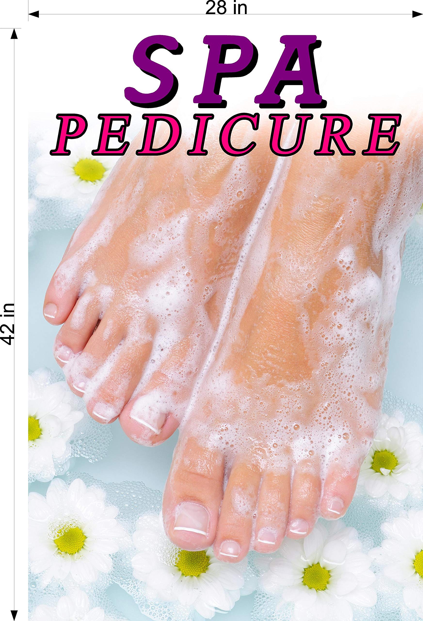 NAILSIGNS.com Spa XVIII Pedicure Day Salon Therapy Treatment Sign - 42