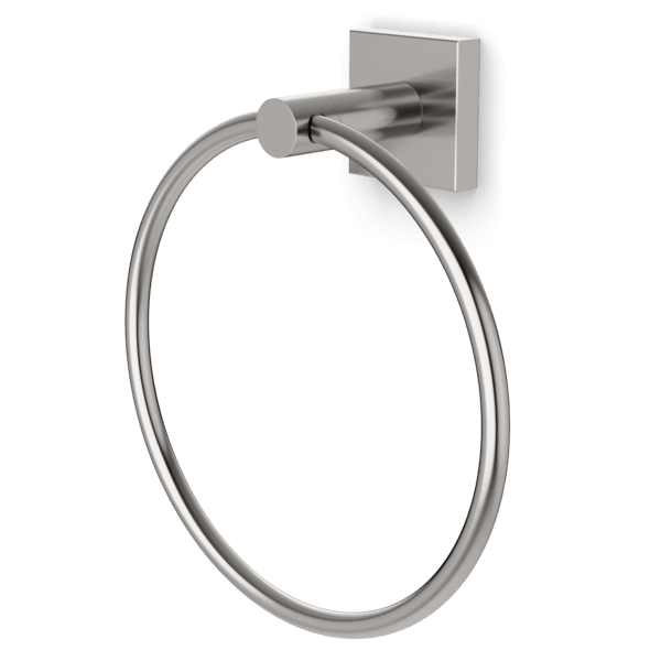 Stainless Steel Square Towel Ring - Modern Bathroom Accessory for Hand & Kitchen Towels - Perfect for Bathroom, Kitchen & Laundry Room Organization