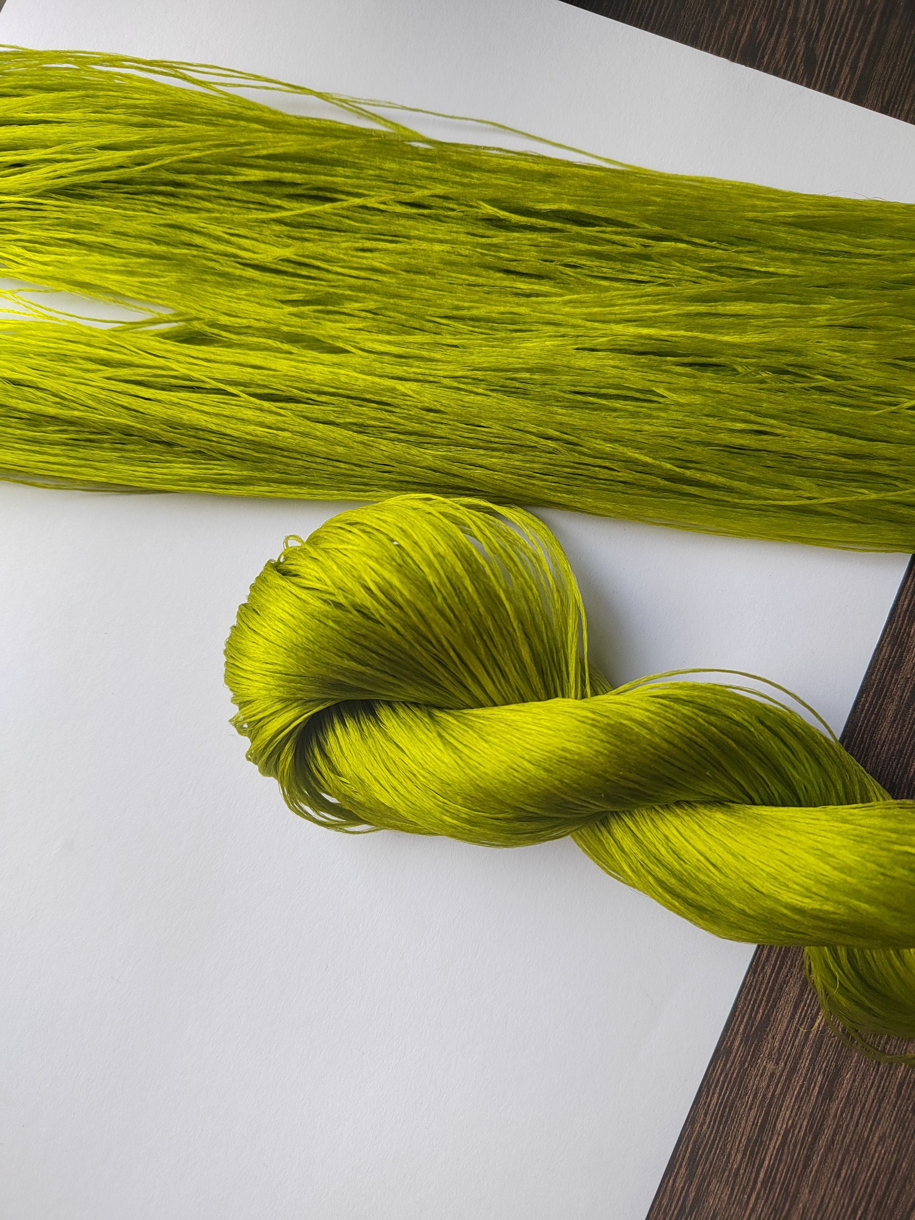 20g 5A Grade Premium Mulberry Silk Thread - 100% Natural Raw Silk for Wig Making, Hair Extensions & Ronghua Craft (Ideal for DIY Hairpieces, Embroidery & Luxury Textile Projects)