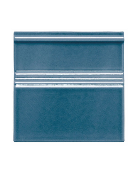 Kakel Bristol Blue Crackle Glazed 15 x 15 cm Floor Tile - Perfect for Bathroom, Kitchen Backsplash & Vintage Home Decor