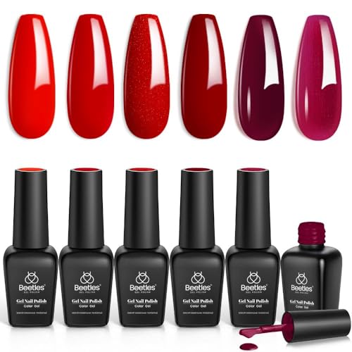 0 -6 Colors Burgundy Red Shimmer