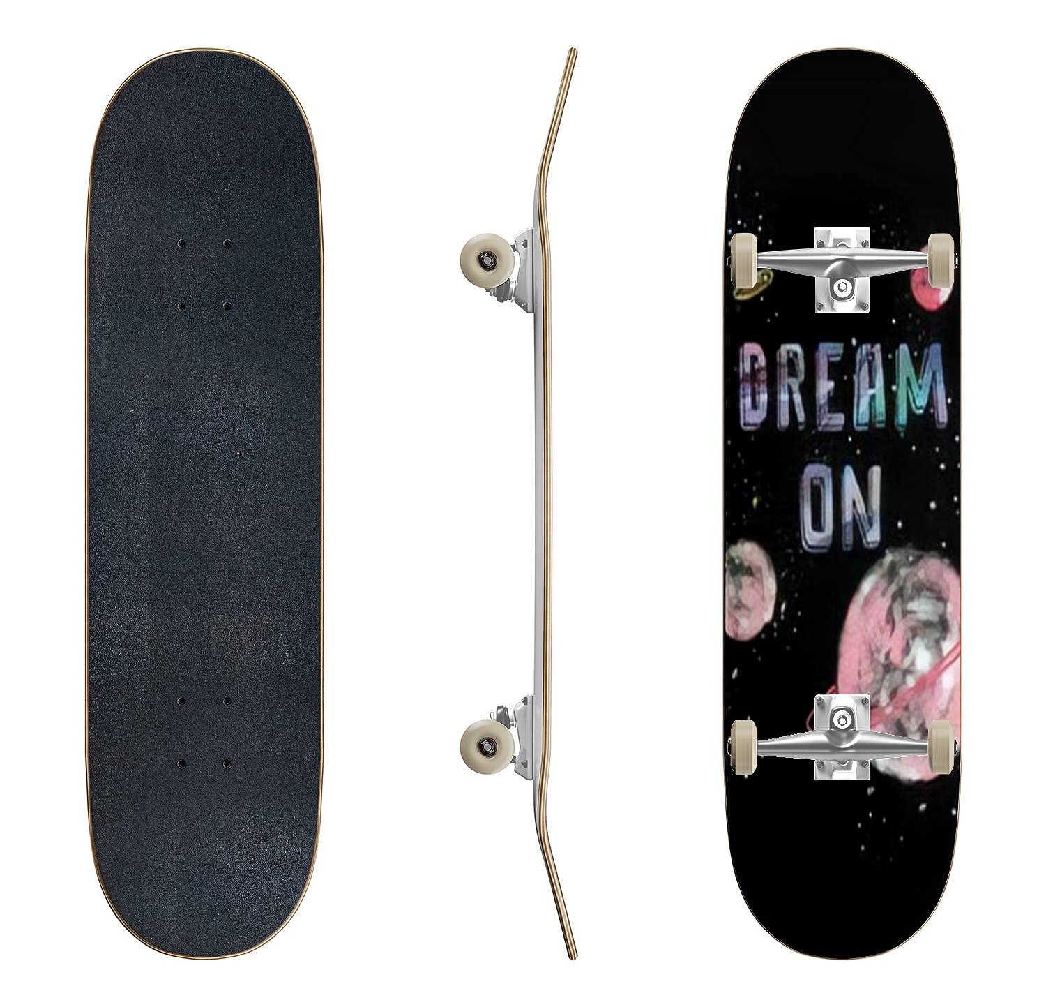 Astronaut Space Surfing Skateboard - Classic Concave Longboard for Beginners & Pros | Extreme Sports Gear, Cool Teen Gifts | Perfect for Street Skating, Park Tricks & Commuting