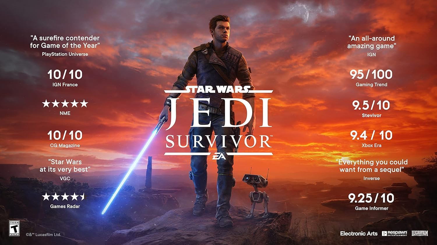 Star Wars Jedi: Survivor PS5 Game - Brand New Playstation 5 Video Game | Action-Adventure RPG for Sci-Fi Fans & Gift for Gamers