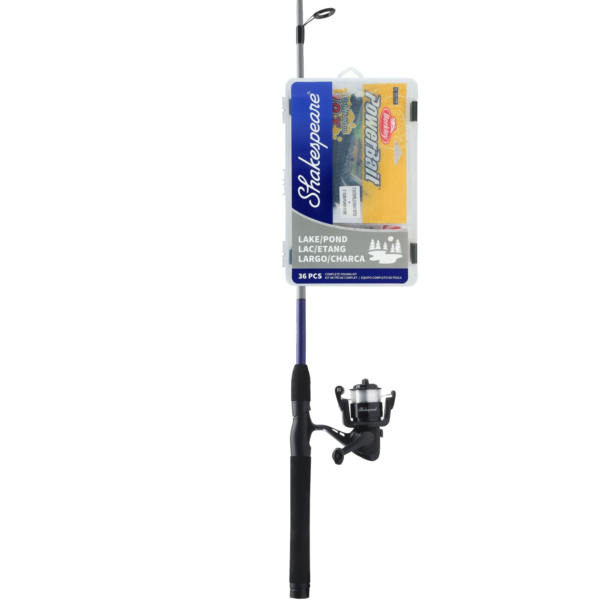 Best Spinning Fishing Rod for Lake & Pond - Catch More Fish™ (Grey/Black) | Perfect for Freshwater Angling & Outdoor Adventures
