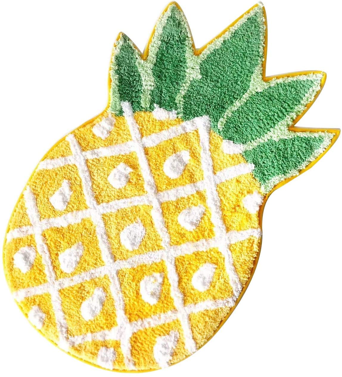 Non-Slip Pineapple Welcome Doormat - 40x23 Inch Cartoon Fruit Decor Rug for Living Room, Bedroom & Bathroom | Machine Washable Indoor Carpet | Perfect for Home Entryway, Kitchen & Laundry Room Decor
