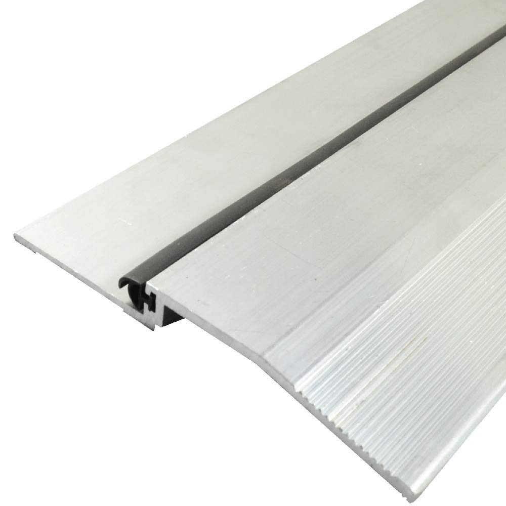 Fire Rated & ADA Compliant Mill Aluminum High Rabbeted Saddle with Solid Rubber Extrusion (3665MA) - FH #10 x 1-1/2