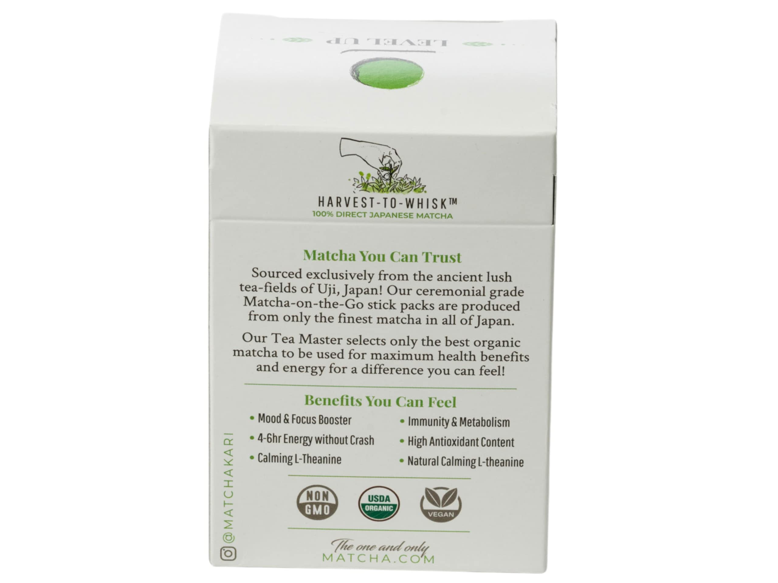 Organic Matcha Green Tea Powder Single Serving Sticks - Dr. Weil's Ceremonial Grade, 24 Individual Tea Packets | Perfect for On-the-Go, Office & Travel Use