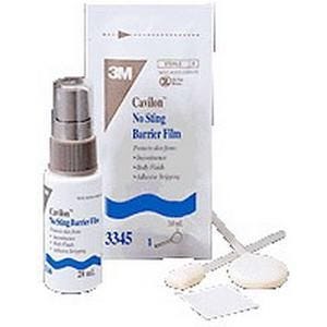 Cavilon 3345 Barrier Film - 1.7 fl oz (50 ml) Skin Protectant for Wounds, Ostomy & Incontinence Care - Medical-Grade Adhesive Protection for Sensitive Skin - Ideal for Hospitals, Nursing Homes & Home Healthcare Use