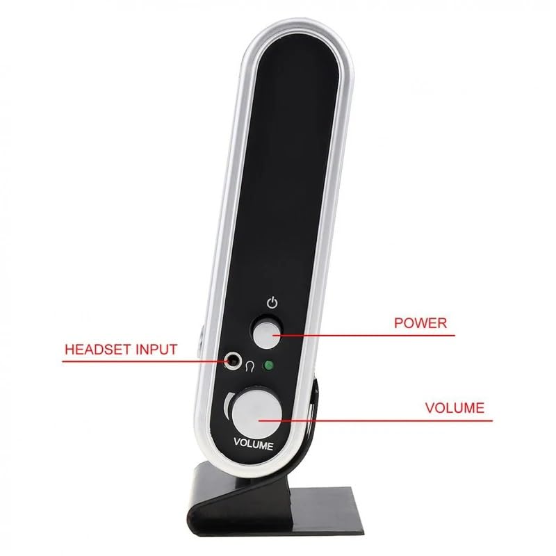 ZHCHAO USB 2.0 Wired Computer Speakers with 3.5mm Audio Jack - Stereo Sound for PC, Laptop, Desktop - Perfect for Gaming, Music & Home Office Use