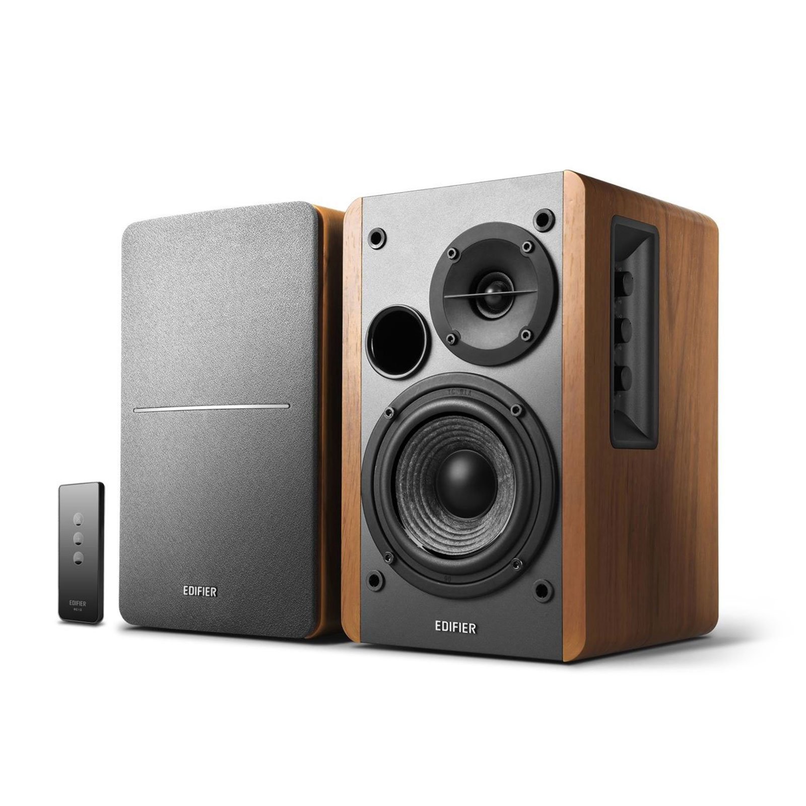 Edifier R1280T 42W Powered Bookshelf Speakers with Stands - 2.0 Active Studio Monitor Speakers, Wooden Enclosure - Perfect for Home Audio, Gaming & Music Production Setup