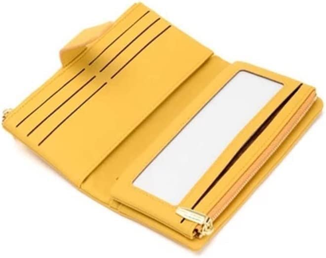 Large Capacity Trifold Women's Wallet with Dual Zipper & Phone Pocket - 19 x 10 x 3cm RFID Blocking Leather Clutch Purse for Everyday Use, Travel & Gift (Multiple Colors Available)