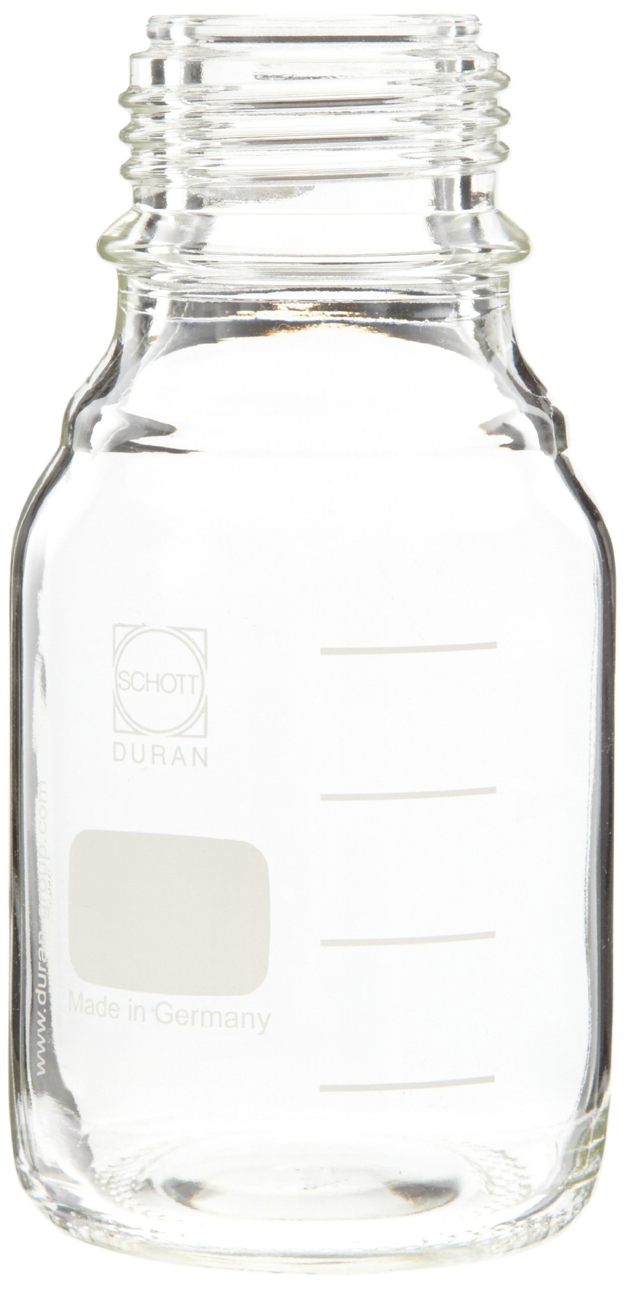 Premium 1000mL (1L) Schott Glass Media Storage Bottle with GL-45 GPI Thread - Case of 10 - Ideal for Laboratory, Pharmaceutical & Chemical Storage Solutions