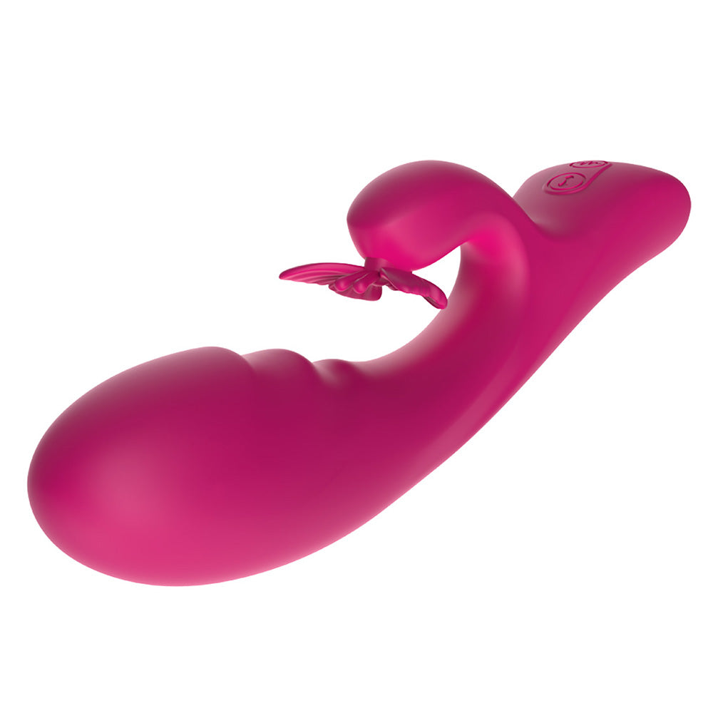 Aphrodisia Butterfly Thumper Rocking G-Spot Rabbit Vibrator for Women - Powerful Dual Stimulation Clitoral & G-Spot Massager - Perfect for Solo Play & Couples Intimacy