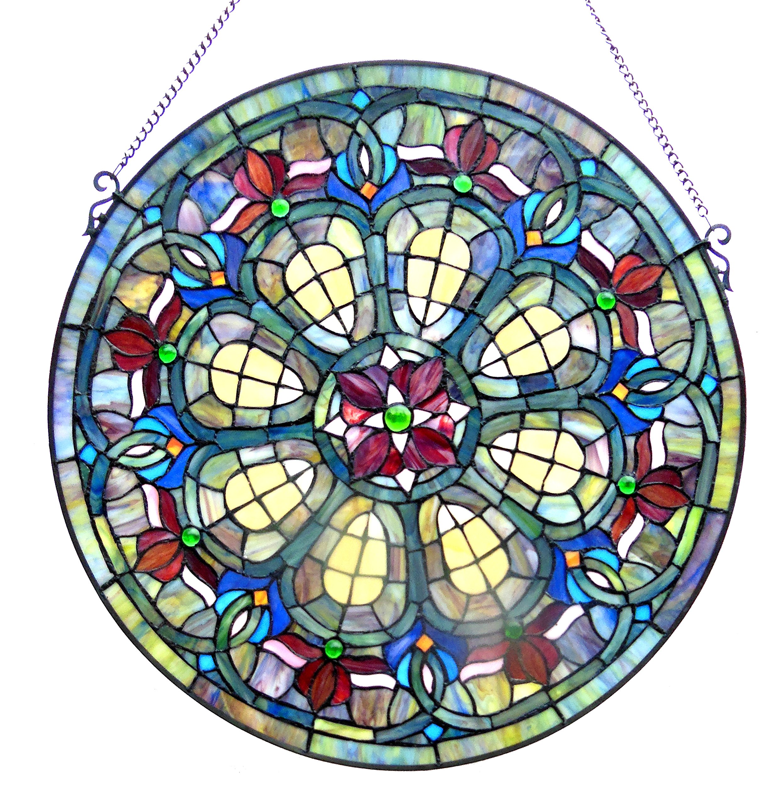 Chloe Glass Window Panel - One Size, Multicolor Decorative Window Film for Home & Office Privacy and Style