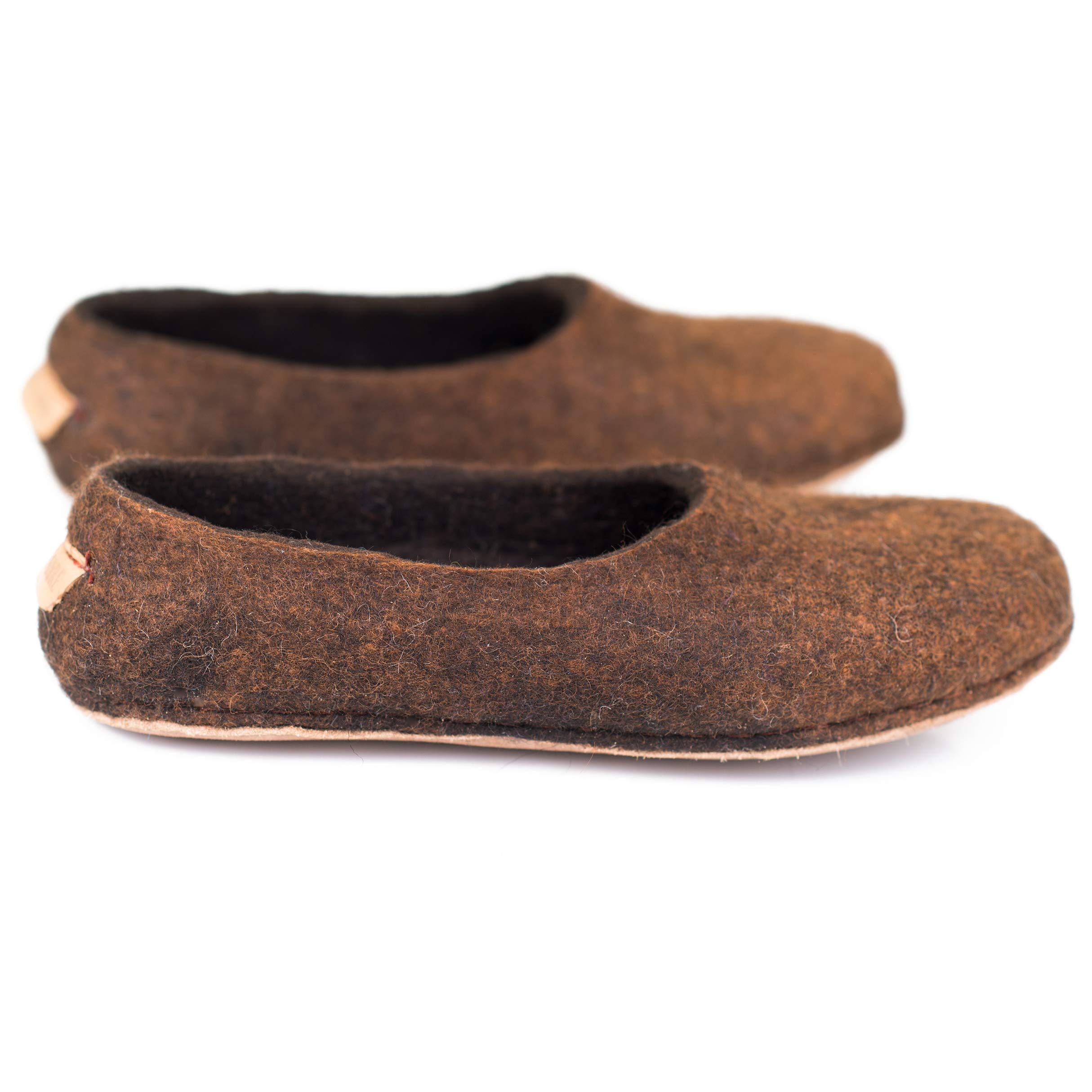 Classic Men's Slippers - Handmade Wool Felted Shoes, Natural Undyed Wool, Comfortable House Shoes for Dad | Perfect Father's Day Gift for Indoor Relaxation & Cozy Home Wear