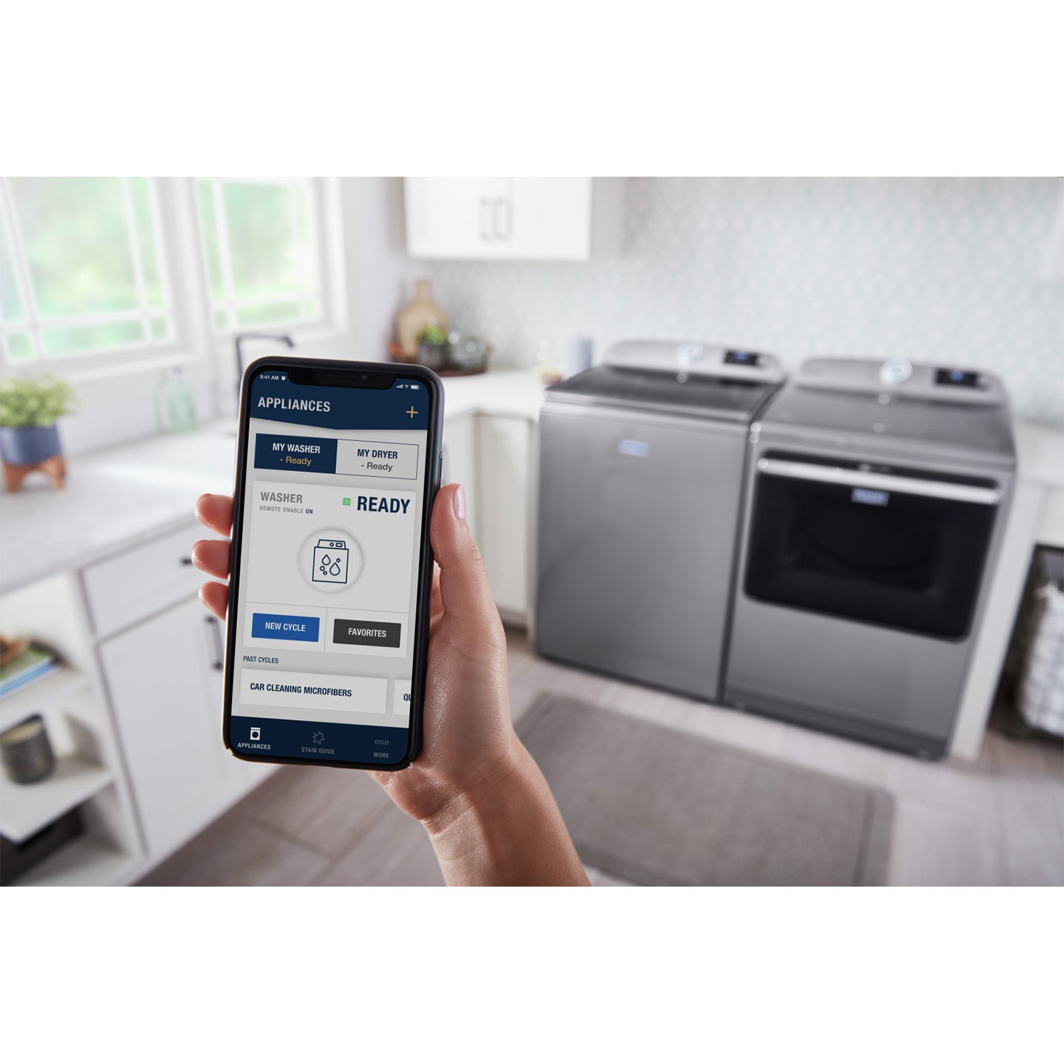 Maytag Metallic Slate Smart Top Load Washer 6.0 cu. ft. & Smart Gas Dryer 7.4 cu. ft. Set (MVW7230HC/MGD6230HC) - Large Capacity Laundry Appliances for Family Homes