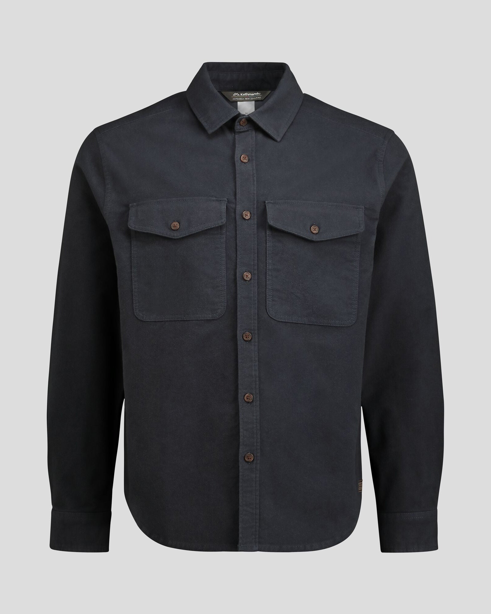 Men's Huntly Moleskin Long Sleeve Shirt - Comfortable Casual Button Down for Outdoor Activities & Night Wear
