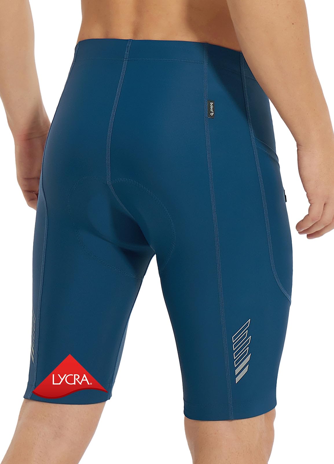 BALEAF Men's Padded Cycling Shorts with UPF 50+ Protection - Breathable Bike Tights for Road & Mountain Biking - Built-in Pockets for Essentials - Perfect for Long Distance Rides and Outdoor Adventures