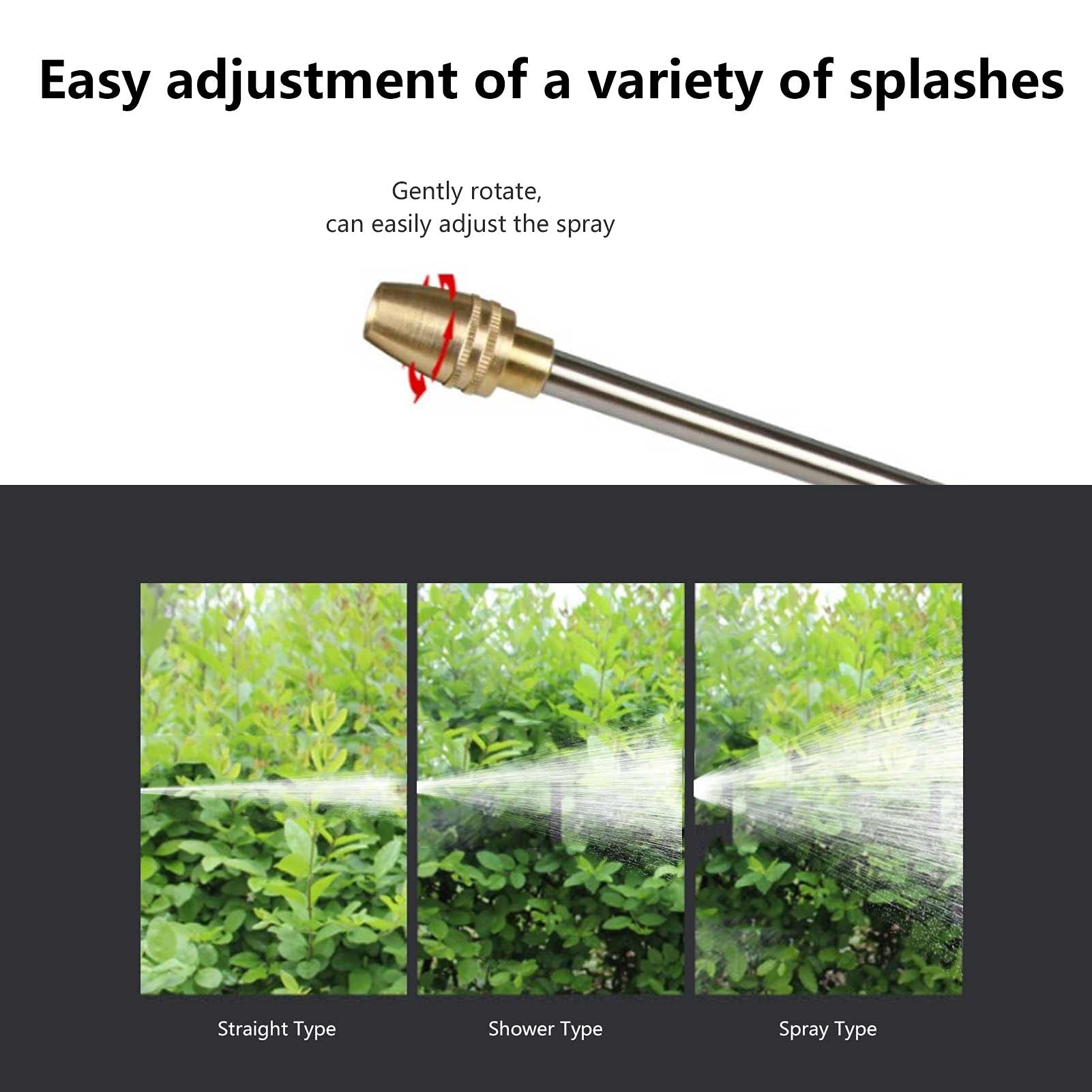 Adjustable Garden Water Sprayer - High Pressure Hose Nozzle for Plant Irrigation, Car Washing & Outdoor Cleaning | Perfect for Lawns, Gardens & Home Use