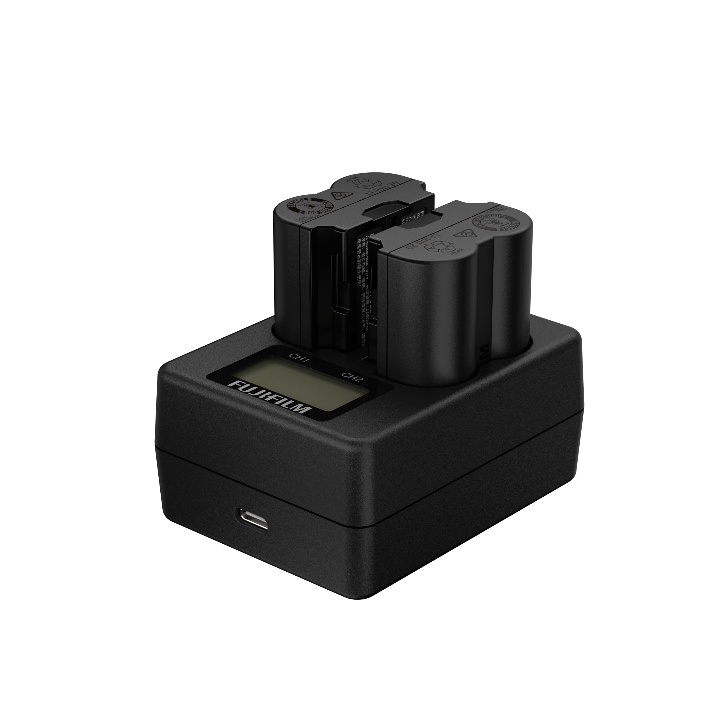 Fujifilm BC-W235 Dual Battery Charger for X-T4 X-T3 X-T30 X-Pro3 Cameras - Fast Charging for Travel & Photography