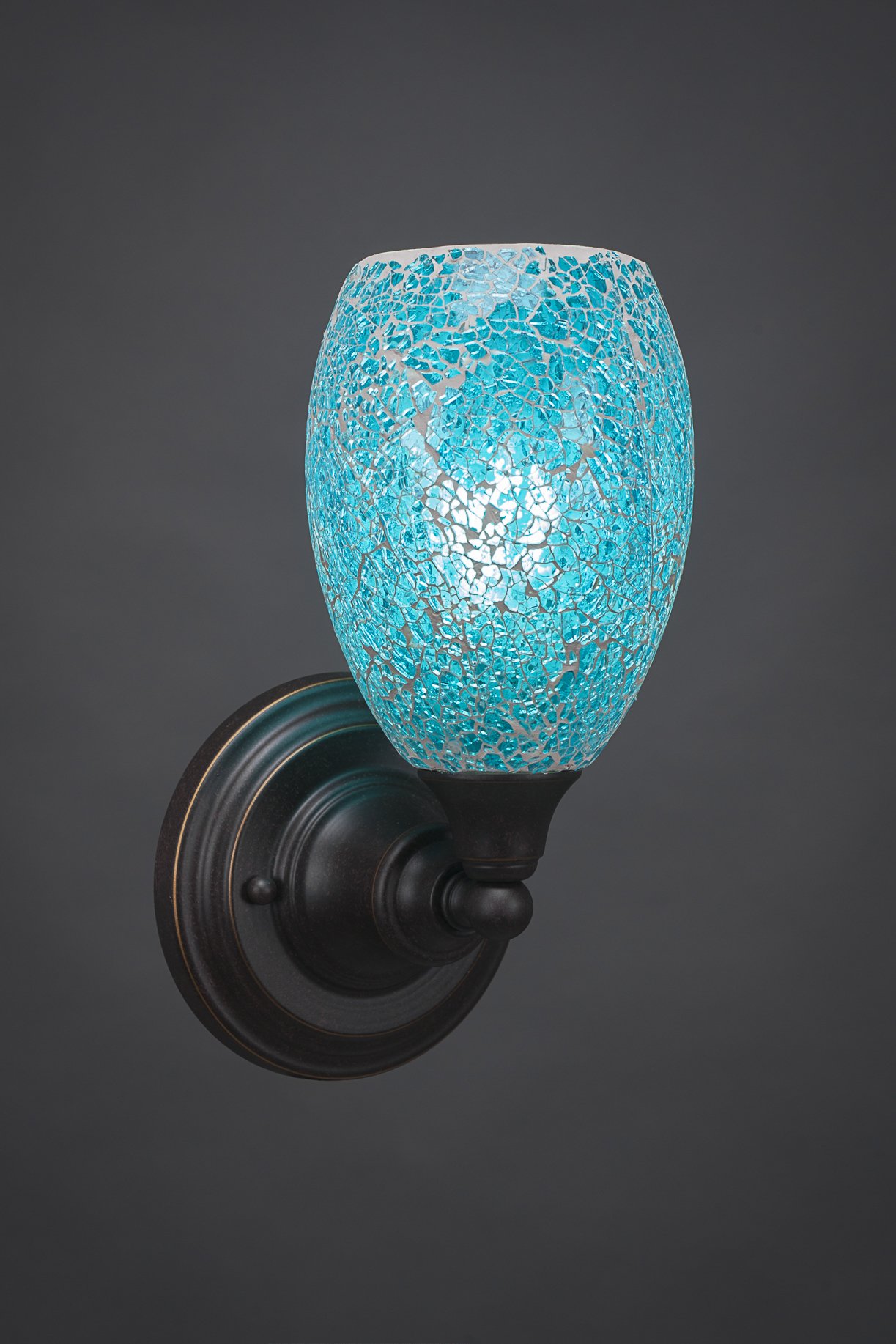 Toltec Lighting 1-Light Dark Granite Wall Sconce - Modern Indoor/Outdoor Wall Light Fixture (40-DG-5055) - Perfect for Bedroom, Hallway, Porch & Patio Lighting