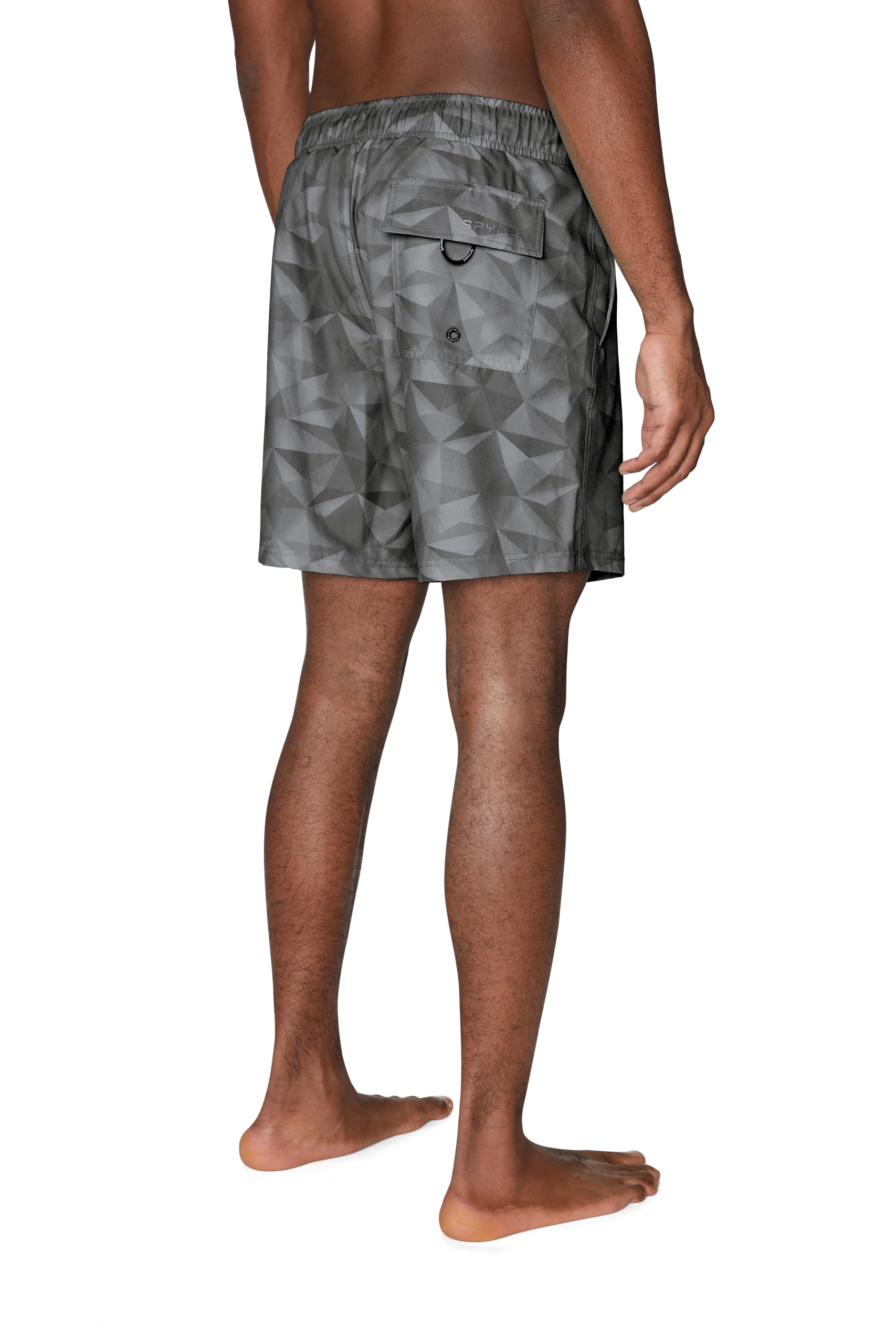 Spyder Men's Quick-Dry Stretch 7-Inch Swim Trunks with UPF 50+ Sun Protection, Mesh Liner & Pockets - Gym Shorts for Swimming, Beach Vacation & Water Sports