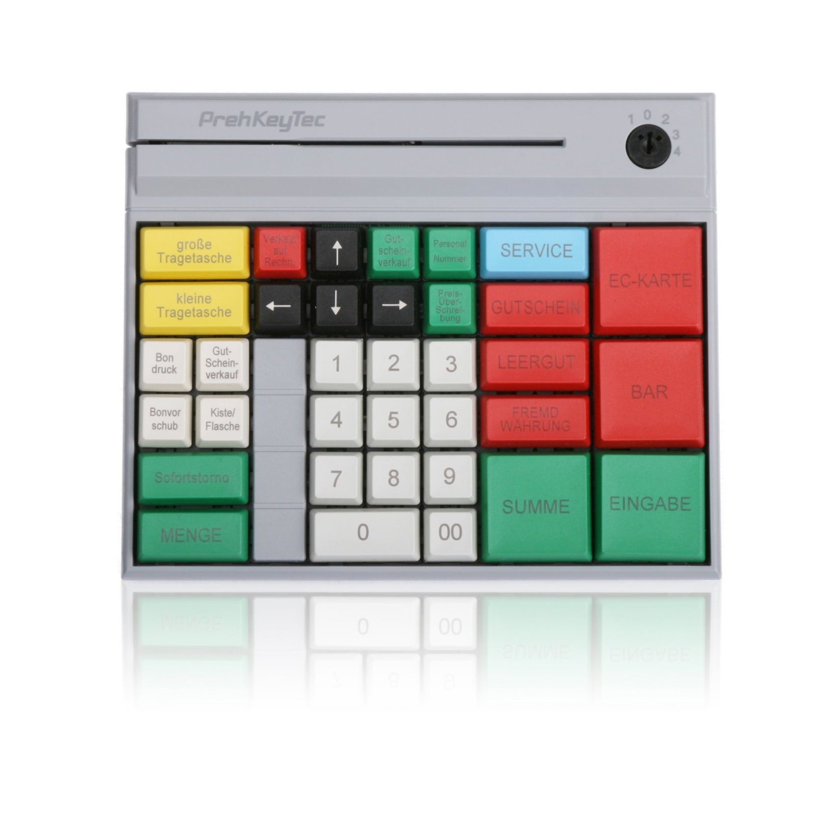PrehKeyTec MSI 60 POS Keyboard - Durable Retail & Restaurant Point of Sale Keyboard for Fast Checkout - Perfect for Cashiers, Waiters, and Retail Staff
