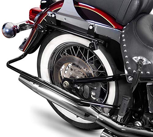 Harley Davidson Fat Boy 90-17 Hard Saddlebag Conversion Brackets - Heavy Duty Motorcycle Luggage Mounting Kit for Touring & Long Rides
