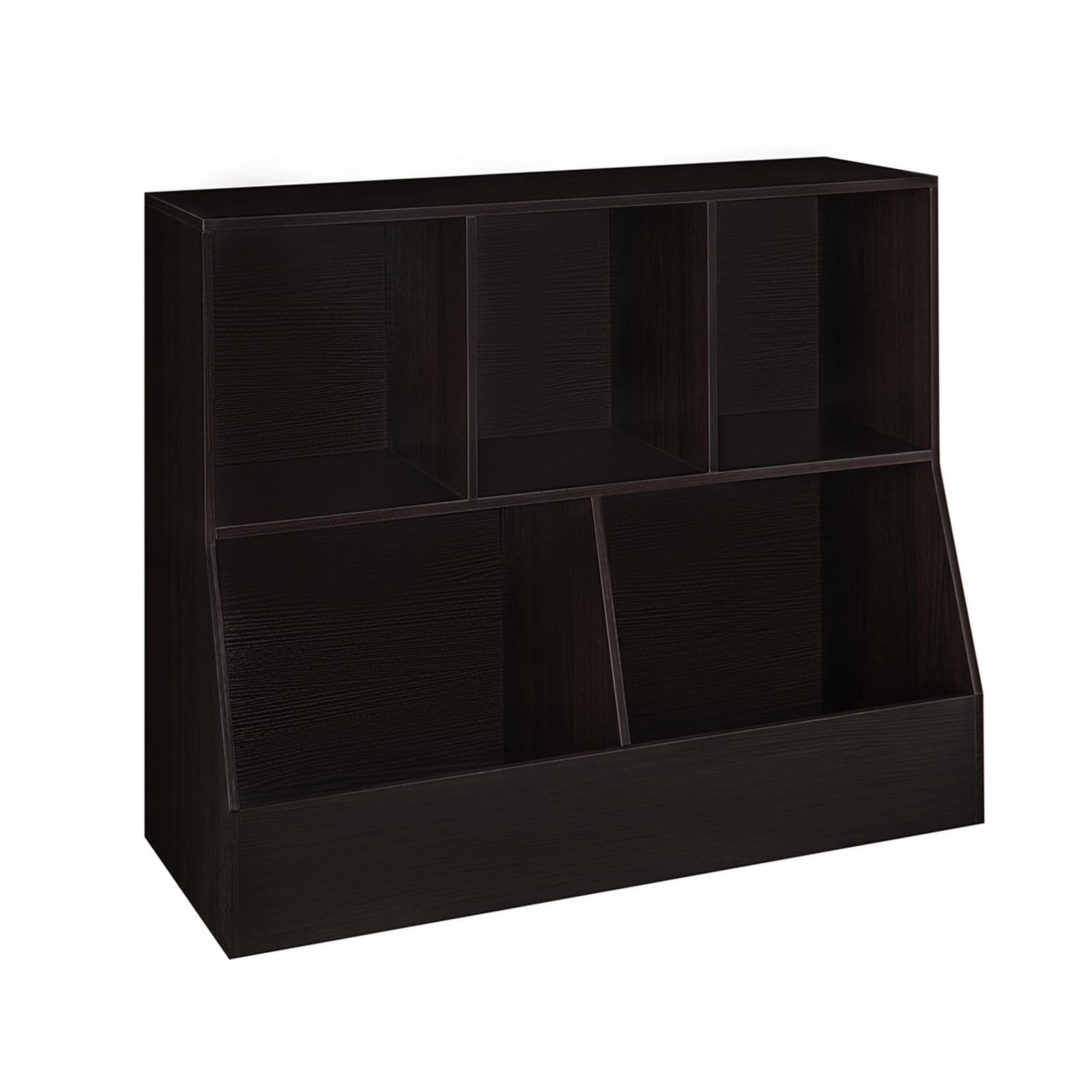 DINZI LVJ 5-Cubby Wooden Toy Storage Organizer & Kids Bookshelf - 35.4