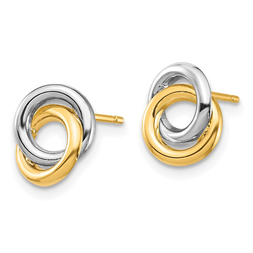 Gold Circles Post Earrings - Model YE1881 | Elegant Minimalist Hoop Earrings for Women | Perfect for Everyday Wear, Office & Special Occasions