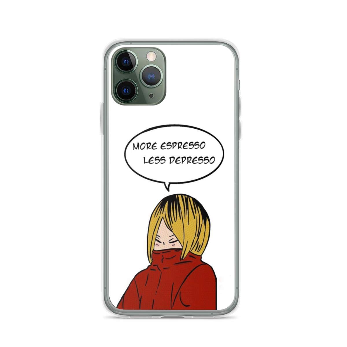 Kenma Kozume Anime Character Clear Shockproof Phone Case for iPhone 15 14 13 12 11 X Xs XR 8 7 6 6s Plus Pro Max - Perfect for Haikyuu Fans, Daily Use & Gift Giving