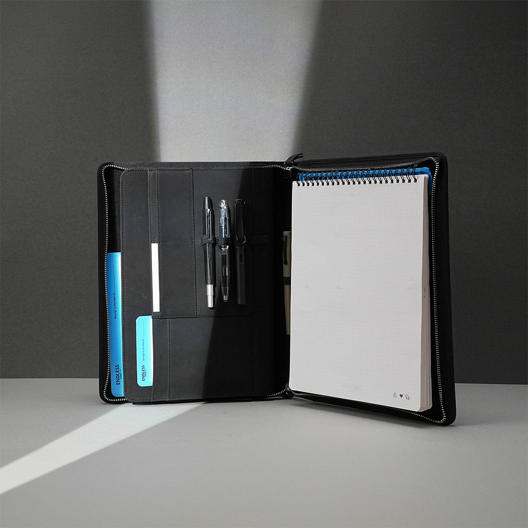 Endless Folio A4 Storyboard Spiral Notebook - Black Sketchbook for Artists, Designers & Students | Perfect for Drawing, Storyboarding & Note-Taking