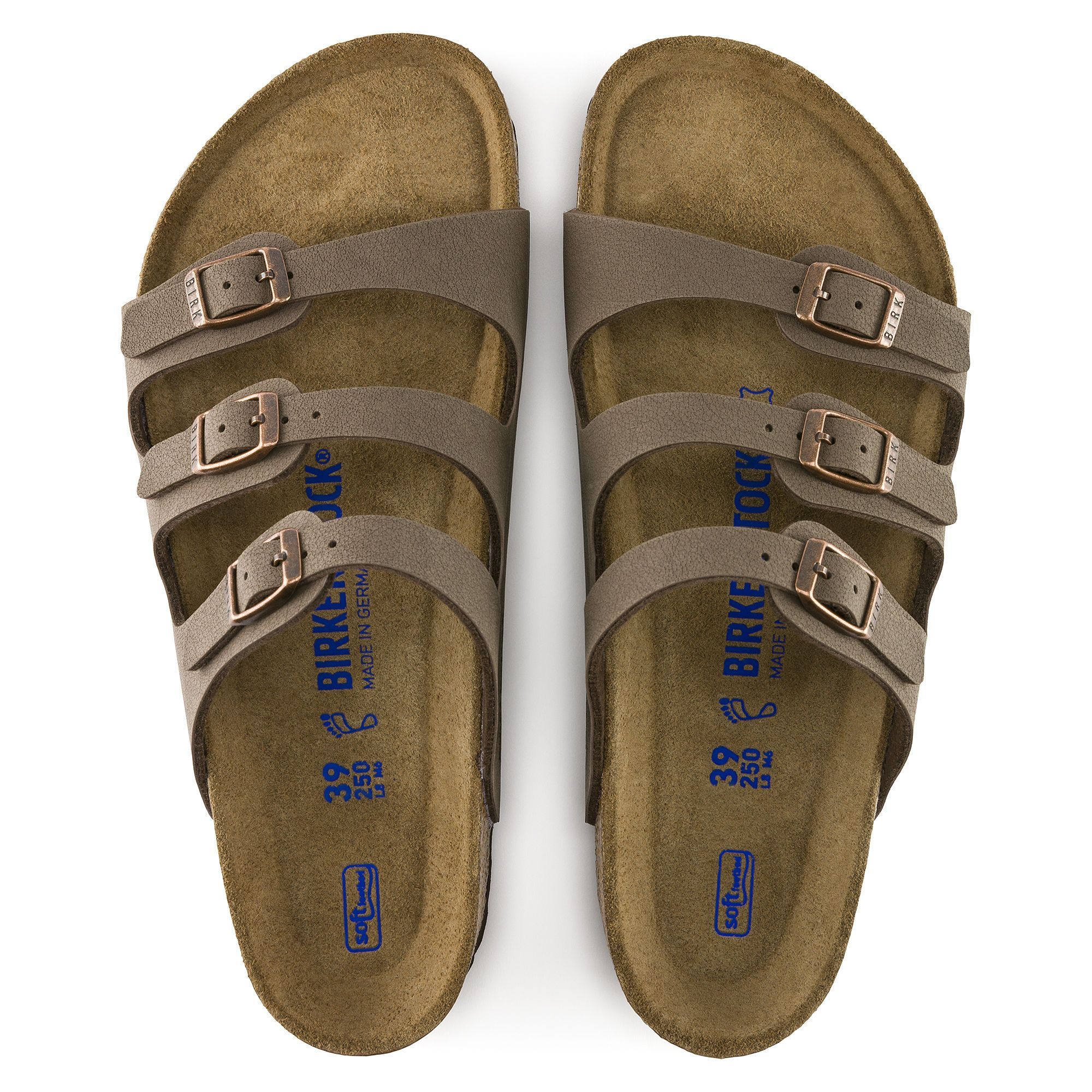 Birkenstock Florida Soft Footbed Sandals - Mocha Birkibuc - Unisex Comfort Shoes for Men & Women | Perfect for Casual Wear, Beach, Travel & Everyday Comfort