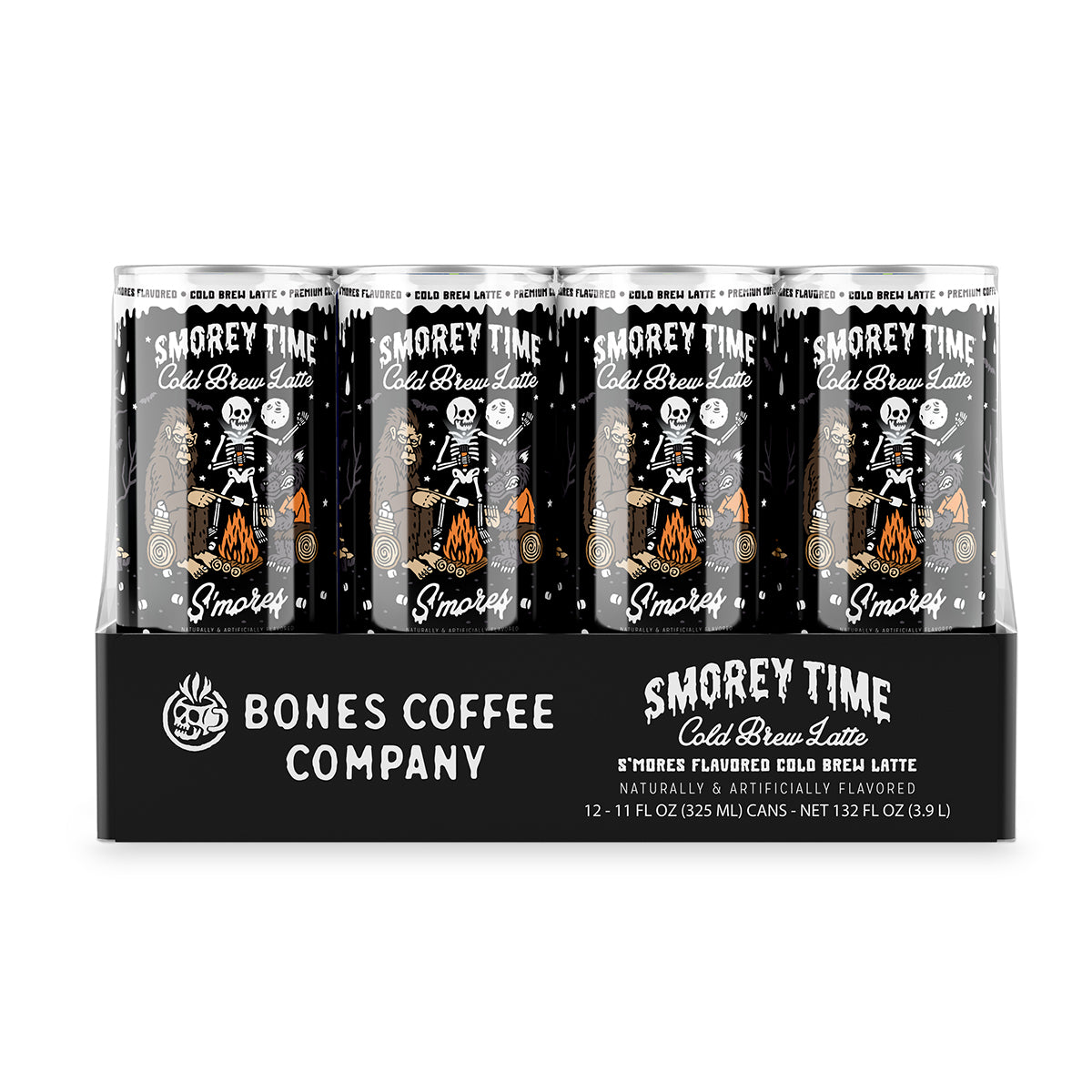 Premium S'morey Time Cold Brew Latte Mix - Rich Chocolate & Marshmallow Flavor - Ready in Minutes for Camping, Office, or Home Relaxation